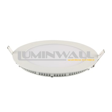 Painel LED Redondo Branco de Encastrar 18W 4000K